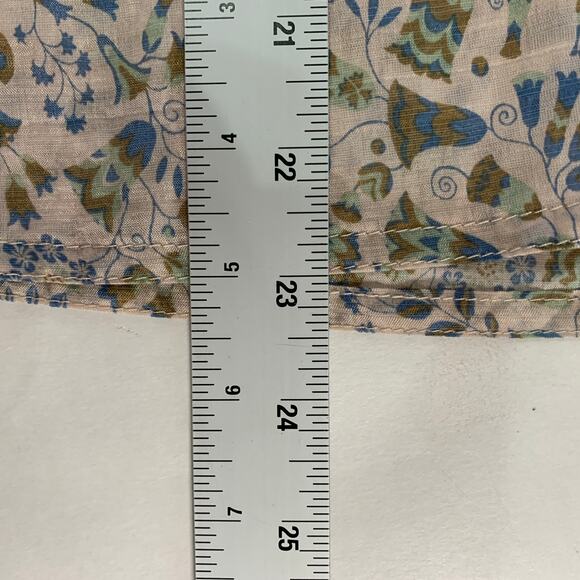 Sabina Musayev XS Mandy Top Sage Print Peplum Sleeve Floral Cottage - Picture 8 of 9